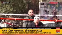 İşte İran'ın vurduğu Arad'dan sıcak görüntüler