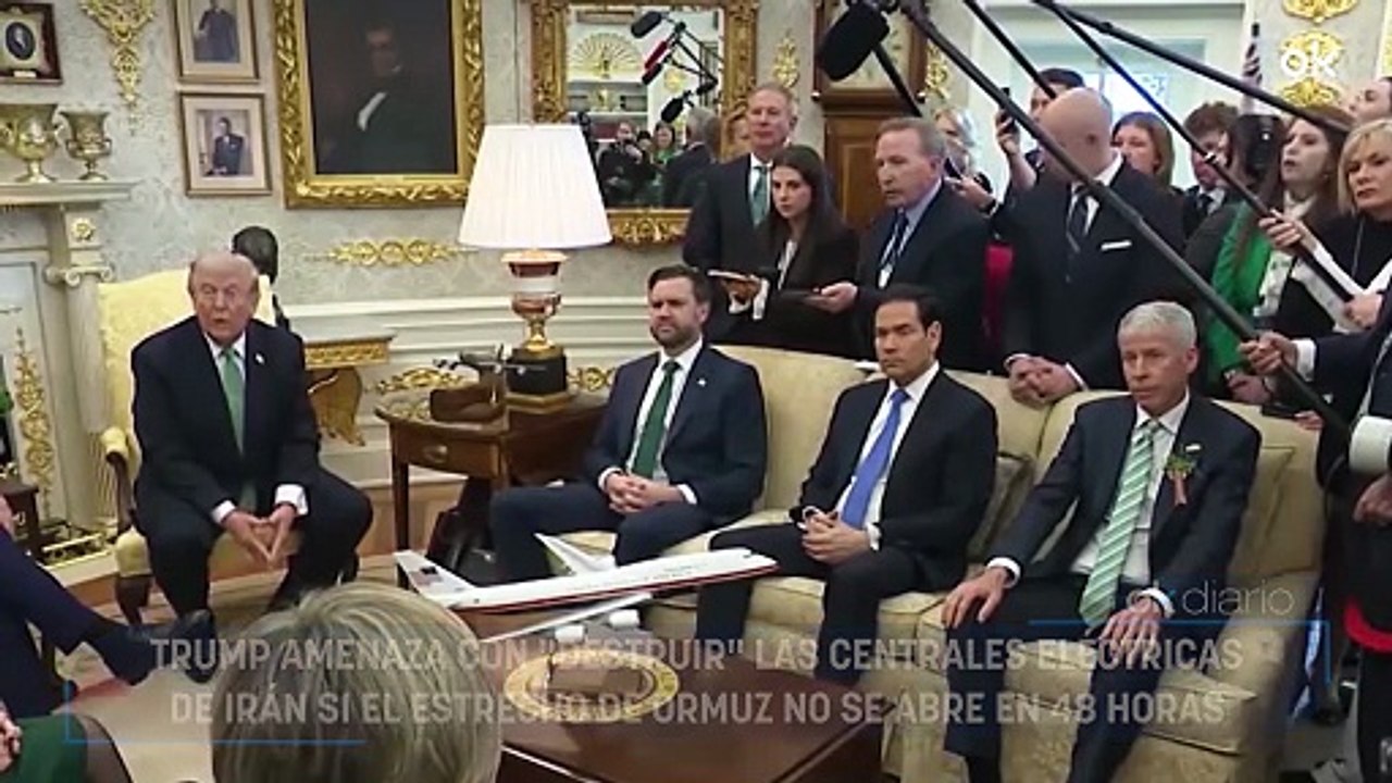 Trump amenaza con "destruir" las centrales eléctricas de Irán si el Estrecho de Ormuz no se abre en 48 horas