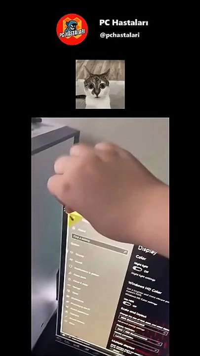 İlk başta düşürecek sandım sonra bitmek bilmedi 😂 #pctoplama #bilgisayar #pcbuild #gamer #monitor