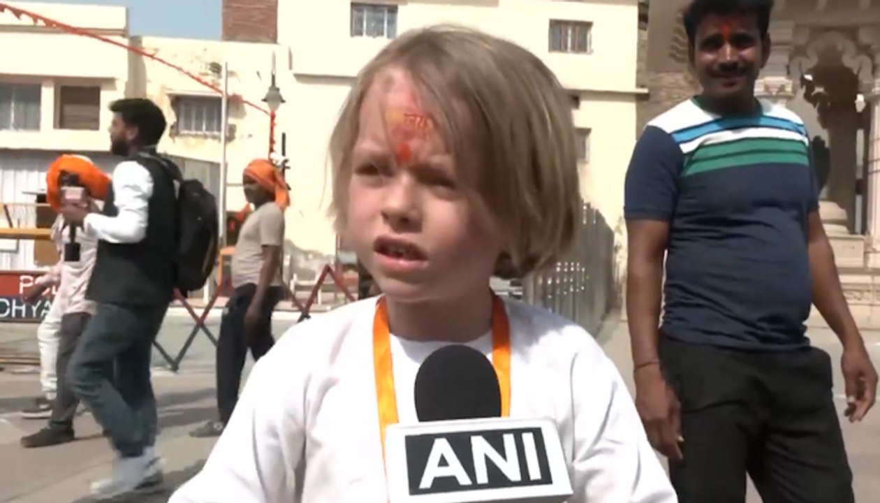 Ayodhya: Little German Devotee Praises Ram Temple Visit Despite Heat