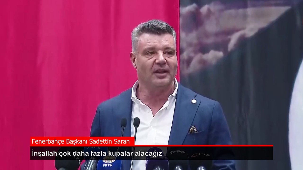 Sadettin Saran: İnşallah çok daha fazla kupalar alacağız