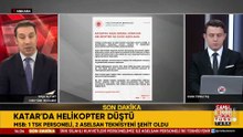 Katar'da askeri helikopter düştü