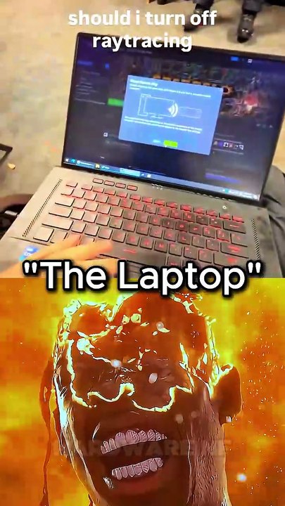 “The Laptop💀” #pcgaming #benchmark #rtx5050 #gtx1080ti