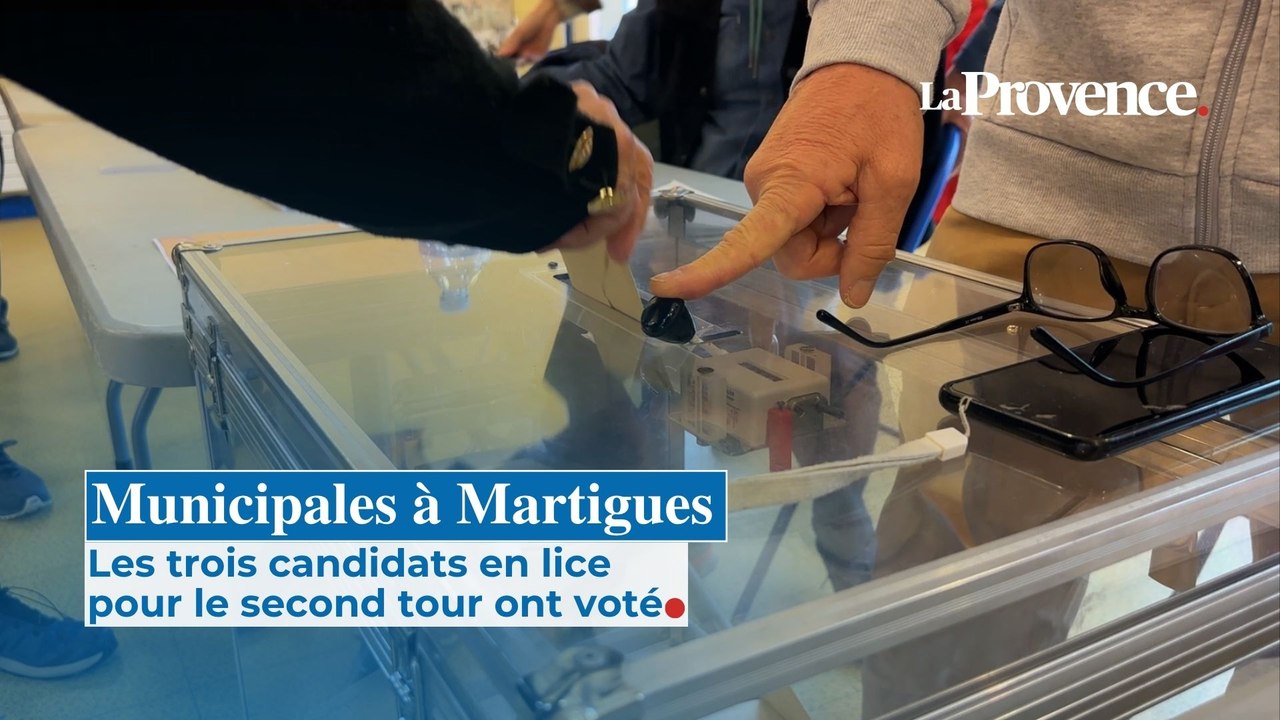 Municipales 2026 : à Martigues, les trois candidats en lice pour le second tour ont voté