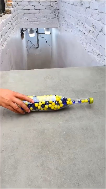 breaking glass bottles
