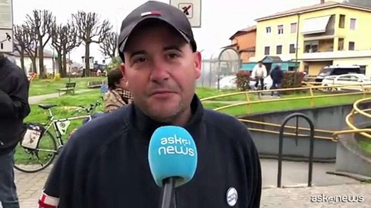 I militanti della Lega ricordano Umberto Bossi a Pontida