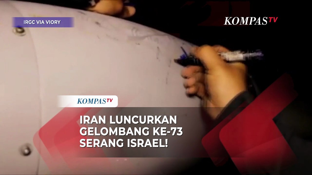 Iran Luncurkan Rudal Gelombang ke-73! Bombardir Kota di Israel