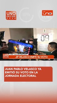 El candidato JP Velasco emitió su voto en esta jornada electoral