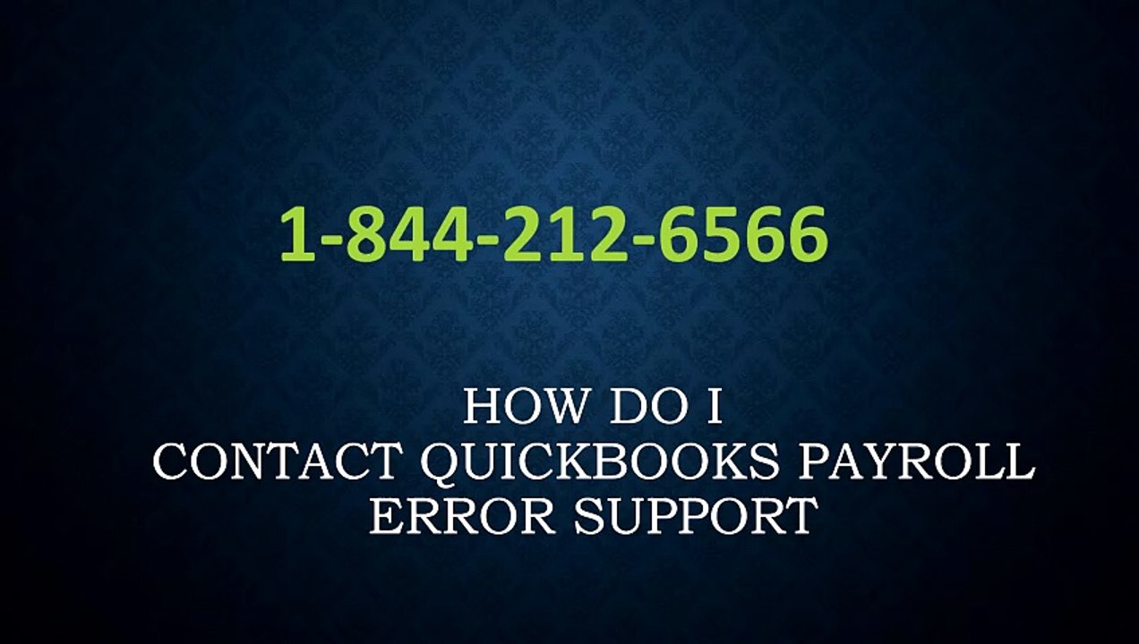 #@{{2026 Update}} How Do I Contact QuickBooks Payroll Error Support