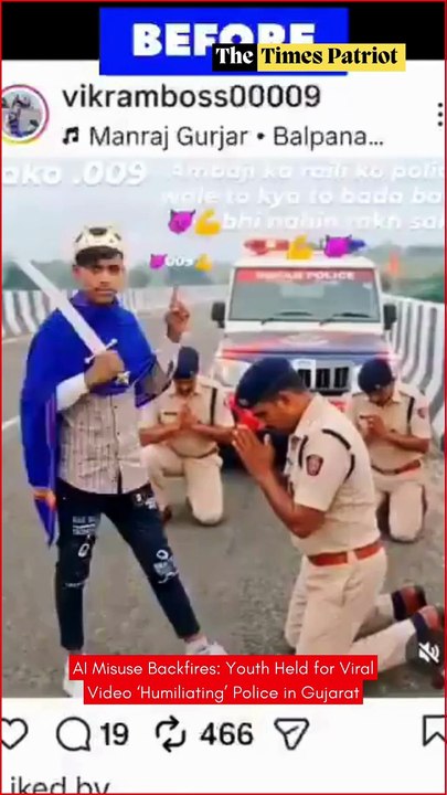 AI Misuse Backfires: Youth Held for Viral Video ‘Humiliating’ Police in Gujarat