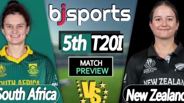 South Africa Women vs New Zealand Women 2026 | NZ-W vs SA-W 5th T20I Match Preview |