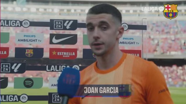 Zona mixta tras el FC Barcelona 1 - Rayo Vallecano 0