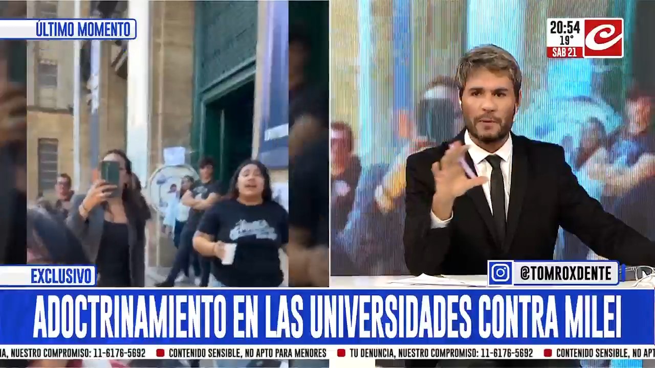 Escándalo en la UBA: fuerte cruce entre estudiantes por una polémica intervención