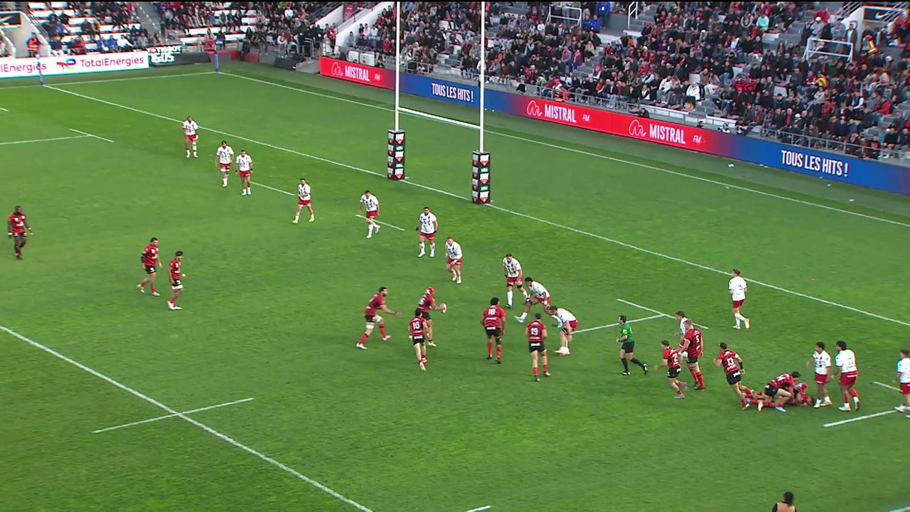 TOP 14 - Essai de Esteban ABADIE (RCT) - RC Toulon - Stade Français Paris
