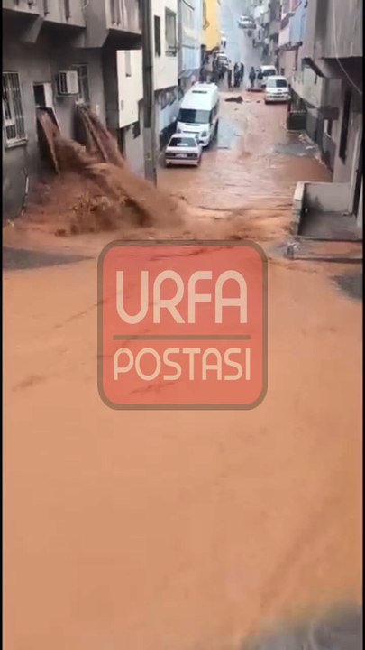 Eyyübiye'de bazı evleri su bastı