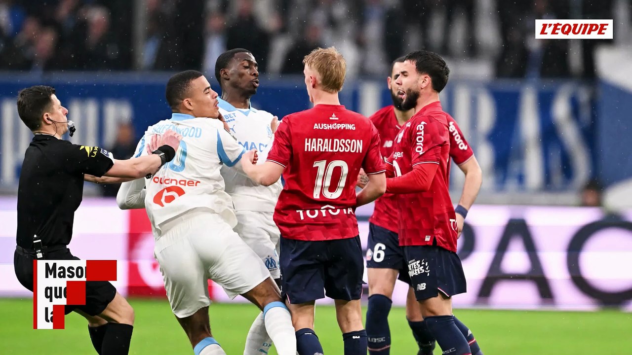 L'OM perd Mason Greenwood face au LOSC après un violent contact - Foot - Ligue 1 - OM