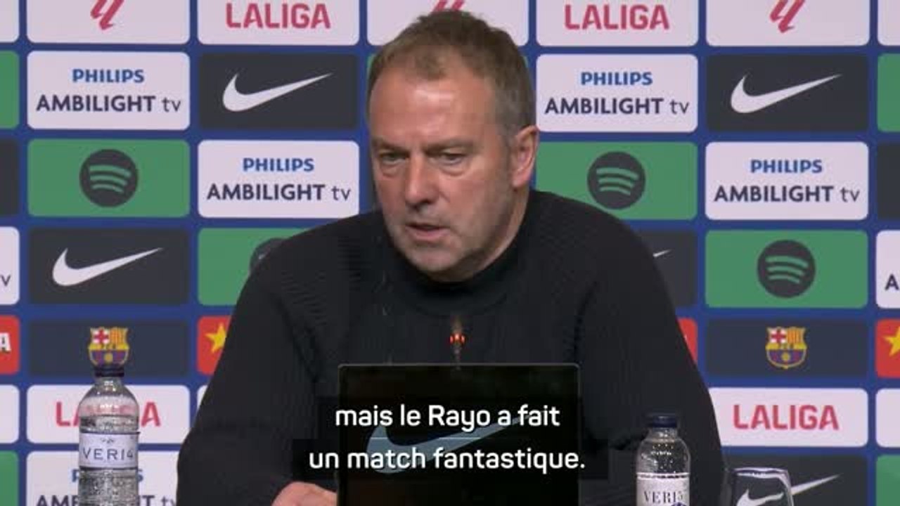 Barcelone - Flick : "Le Rayo a fait un match fantastique"
