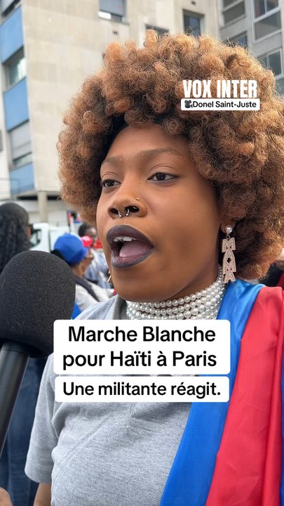 Marche blanche pour Haïti à Paris organisé par @assoatetansanmdeparis.