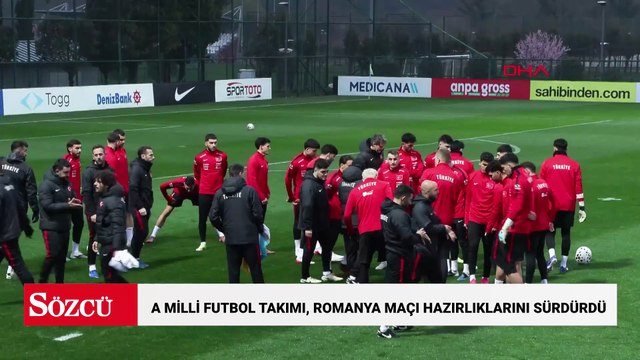 A Milli Futbol Takımı, Romanya maçı hazırlıklarını sürdürdü