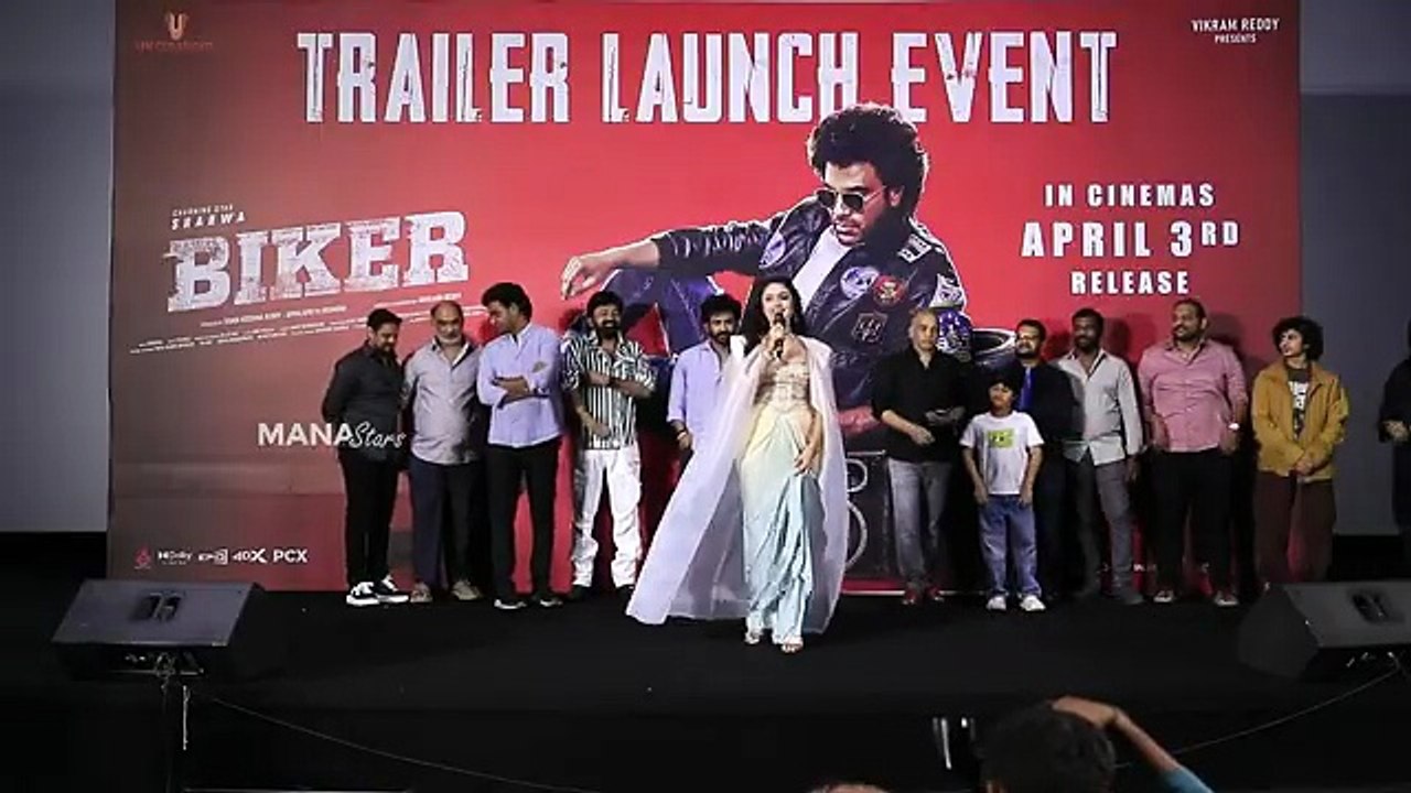Actress Malavika Nair Speech @ Biker Movie Trailer Launch