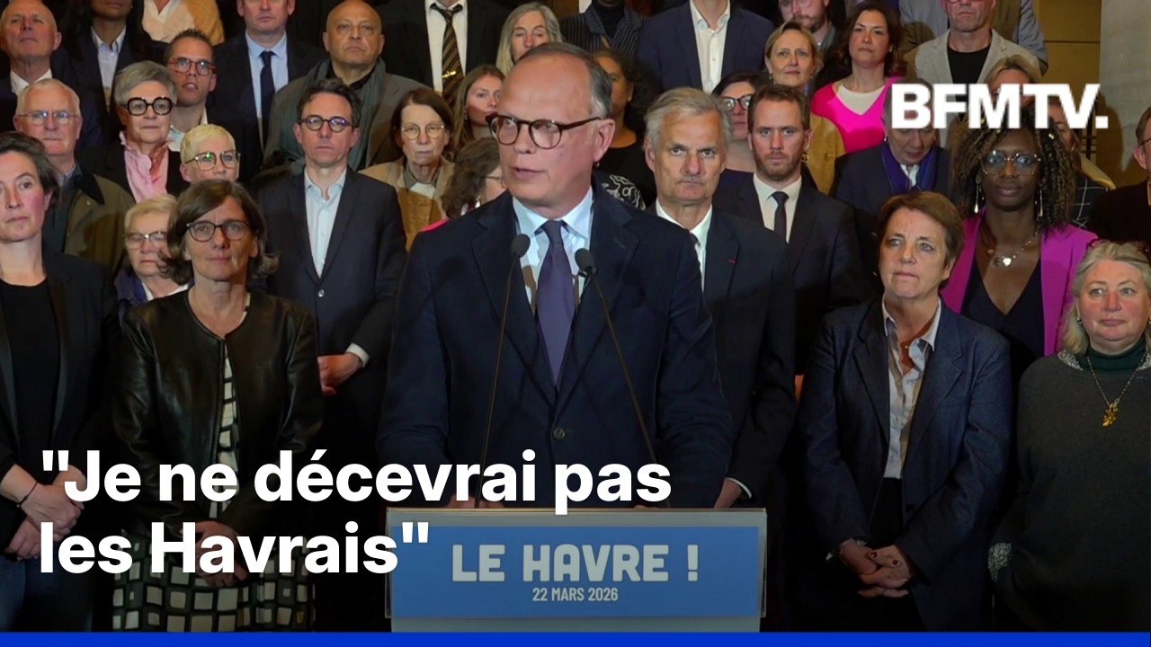 Municipales 2026: la prise de parole en intégralité d'Édouard Philippe, réélu maire du Havre