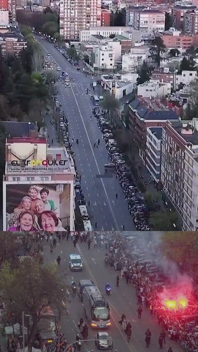 Brutal recibimiento al Real Madrid en noche de derbi: otra busiana histórica
