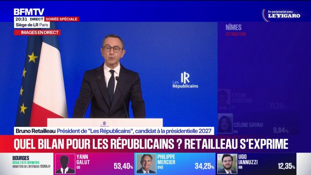 Municipales 2026: Nous sommes toujours la première force politique locale en France , se félicite Bruno Retailleau, président des Républicains