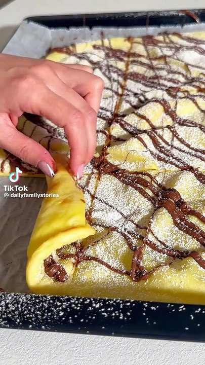 Pfannkuchen mit Schoko