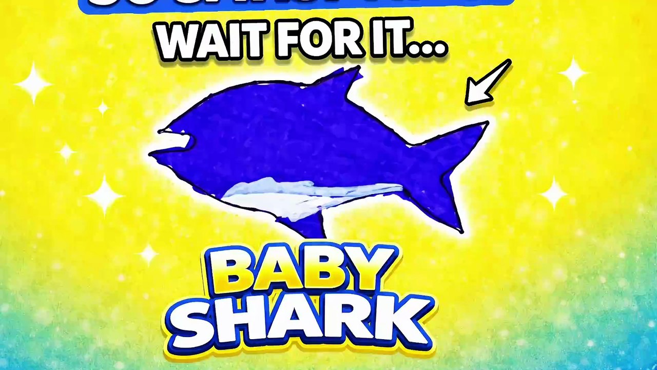 Satisfying Baby Shark Drawing That Will Relax Your Mind 🦈✨ (ASMR Art)