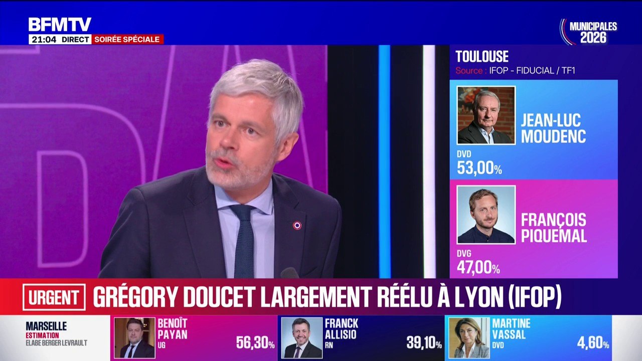 Municipales 2026: "Dès ce soir, ii faut un appel au rassemblement de la droite, y compris dans la perspective de la présidentielle", déclare Laurent Wauquiez, président du groupe LR à l’Assemblée nationale