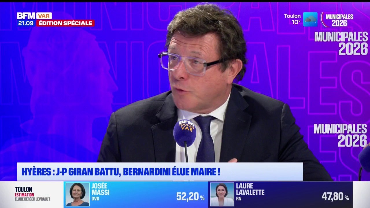 Municipales: "La porosité avec le RN, ça ne marche pas, on le voit ce soir dans le Var", déclare Jean-Pierre Colin, conseiller municipal sortant (DVD) à La Seyne