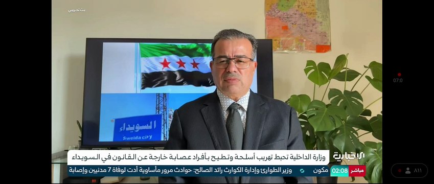 مداخلة باسل صنيب/Basel Saneeb حول اعتداءات إسرائيلية في سوريا و عن إحباط عملية تخريب إرهابية بالسويداء