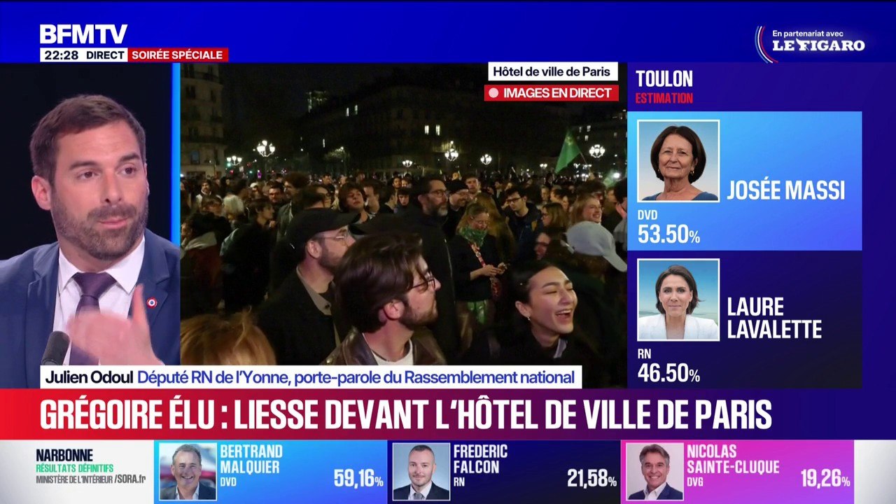 Municipales 2026: Julien Odoul, député RN de l’Yonne, salue "une percée du vote RN"