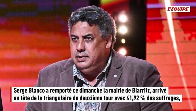L'ancien arrière du XV de France et du BO Serge Blanco élu maire de Biarritz - Rugby