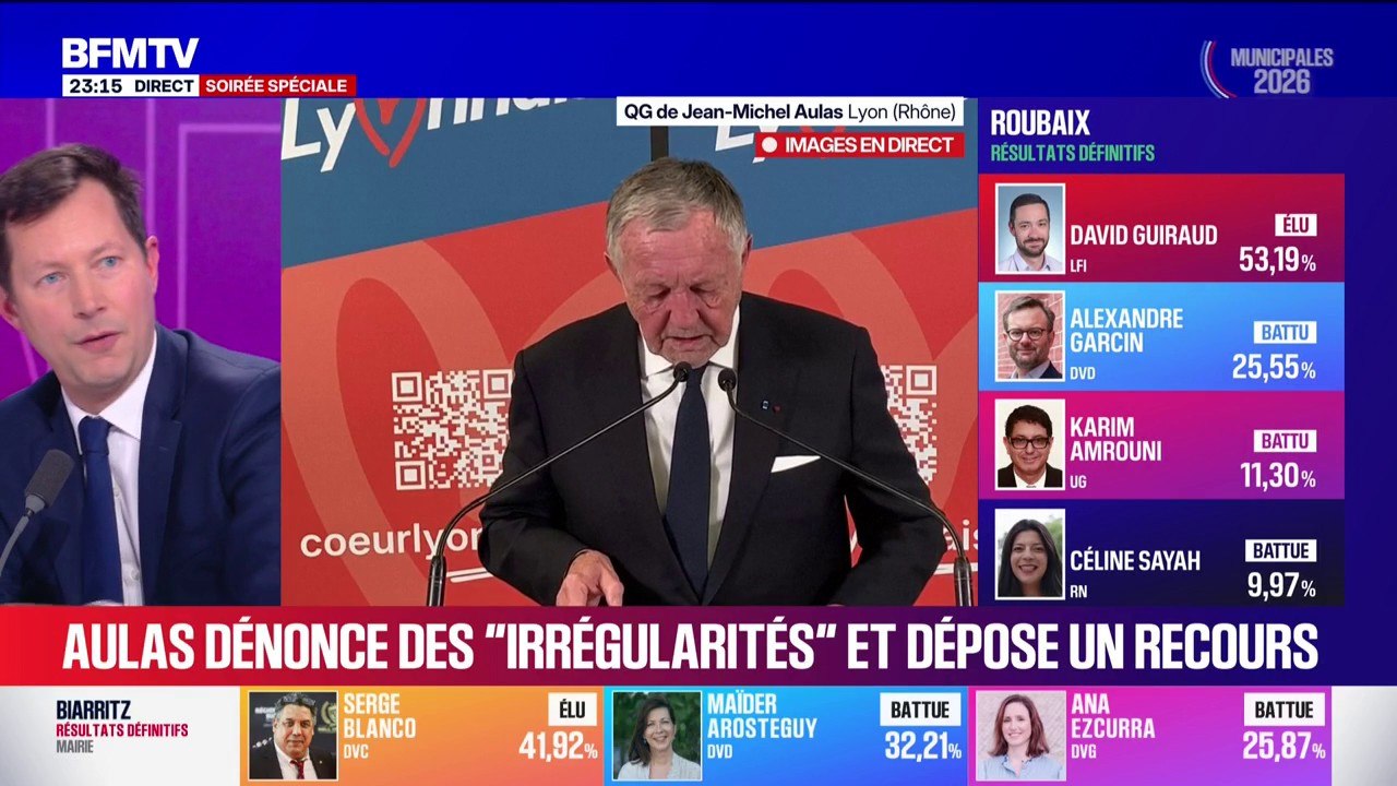 François-Xavier Bellamy (LR): "Grégory Doucet a fait entrer au conseil municipal de Lyon, la tête de liste LFI, grande amie de Raphaël Arnault, qui portait l'insigne de la milice de la Jeune Garde, celle qui a tué à Lyon"