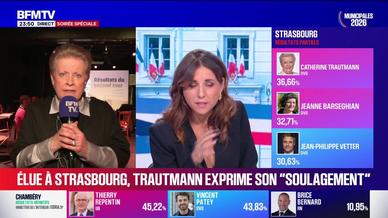 Municipales 2026 à Strasbourg: "Ce n'est pas une alliance de circonstance", affirme Catherine Trautmann (PS), donnée gagnante, à propos de son accord avec Horizons