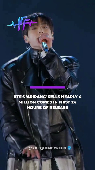 BTS sold nearly 4 million copies of its new album "Arirang" within 24 hours