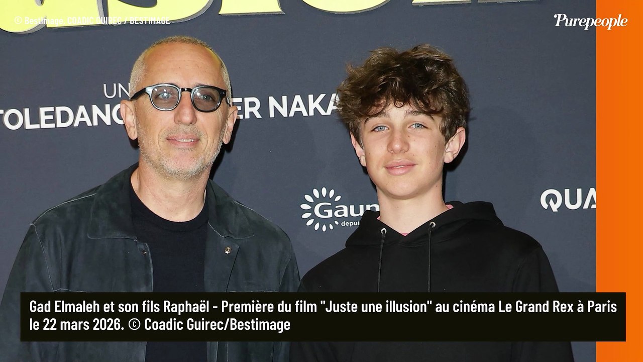 Gad Elmaleh prend la pose aux côtés de son fils Raphael, 12 ans : il est le portrait craché de sa mère Charlotte Casiraghi