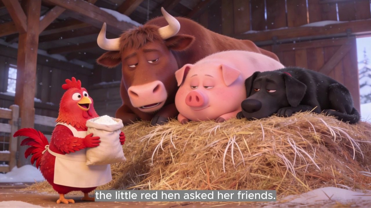 The Little Red Hen | Kids' Moral Stories | Children's Stories in English | Fabulous Fables