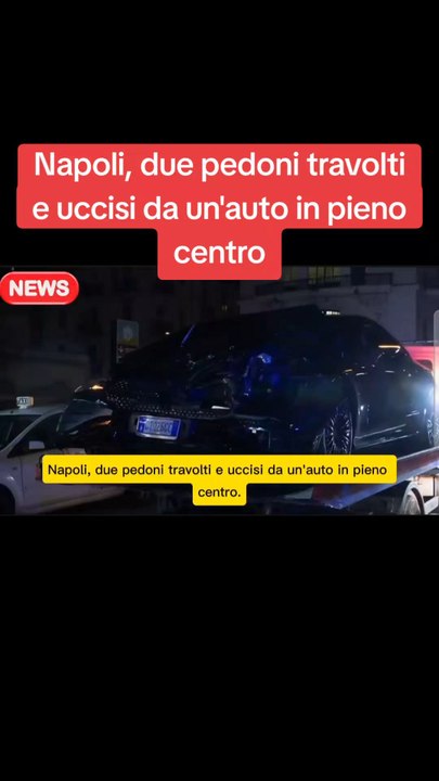 Napoli, due pedoni travolti e uccisi da un'auto in pieno centro.#cronaca #giallo #notizie #ansa
