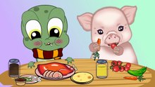 Kvaka’s Special Feast: Duck Wraps with Piggy! 🐸🐖🌯 | Wholesome 2D Animation