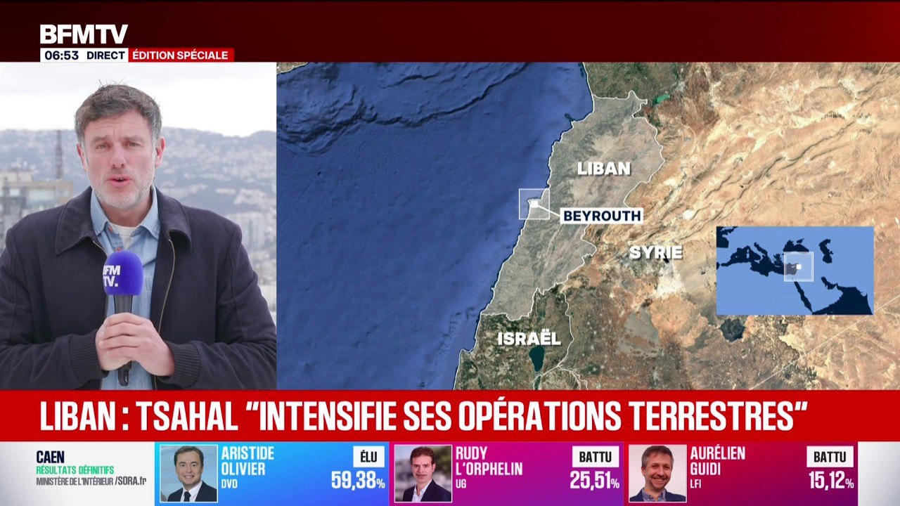Guerre au Moyen-Orient: l'armée israélienne affirme qu'elle va "intensifier ses opérations terrestres ciblées" au Liban