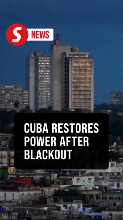 Cuba restores power after second grid collapse as stability concerns linger
