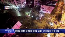 Drone Rekam Kerusakan di Arad Israel, Serangan Rudal Iran Lukai Puluhan Warga
