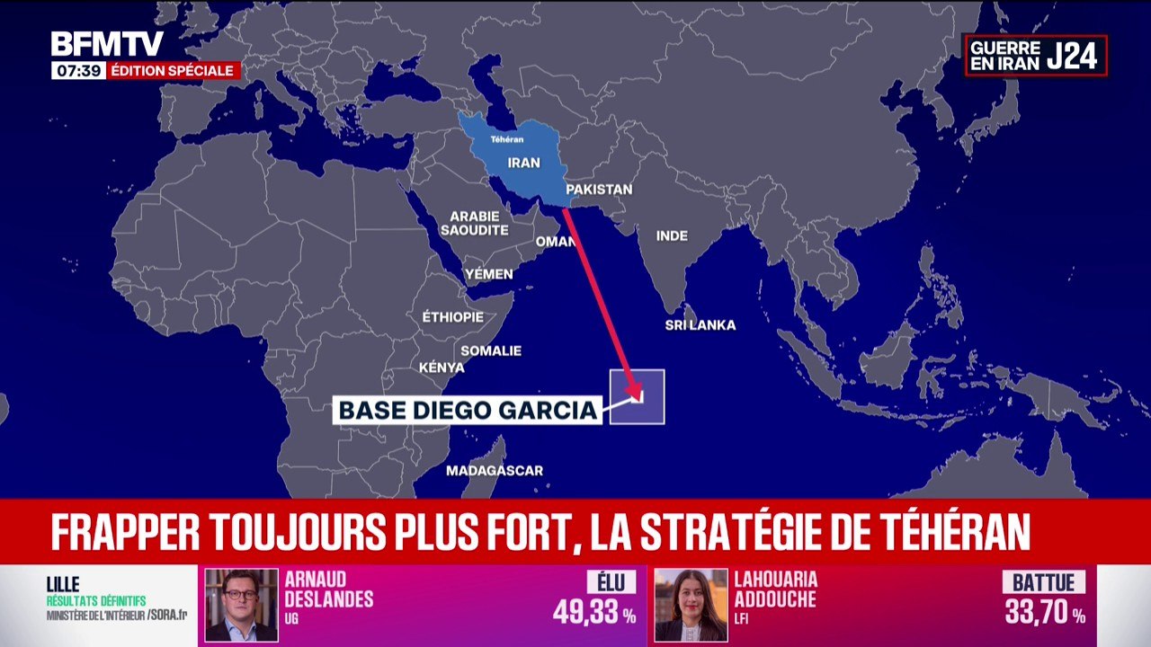 Guerre au Moyen-Orient: la base britannique de Diego Garcia visée par des missiles iraniens
