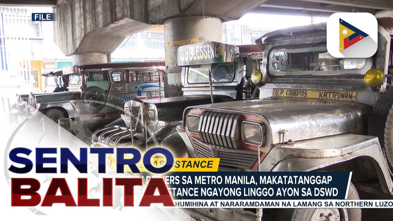 Iba pang PUV drivers sa Metro Manila, makakatanggap ng cash relief assistance ngayong linggo ayon sa DSWD