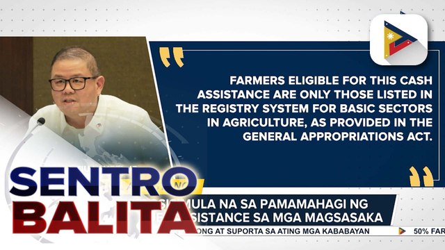 D.A., magsisimula nang mamahagi ng P5K fuel assistance sa sektor ng agrikultura | ulat ni Gab Villegas