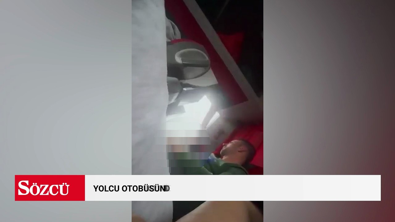 Bayram günü yolcu otobüsünde skandal görüntü! Kadın gizlice kayda aldı