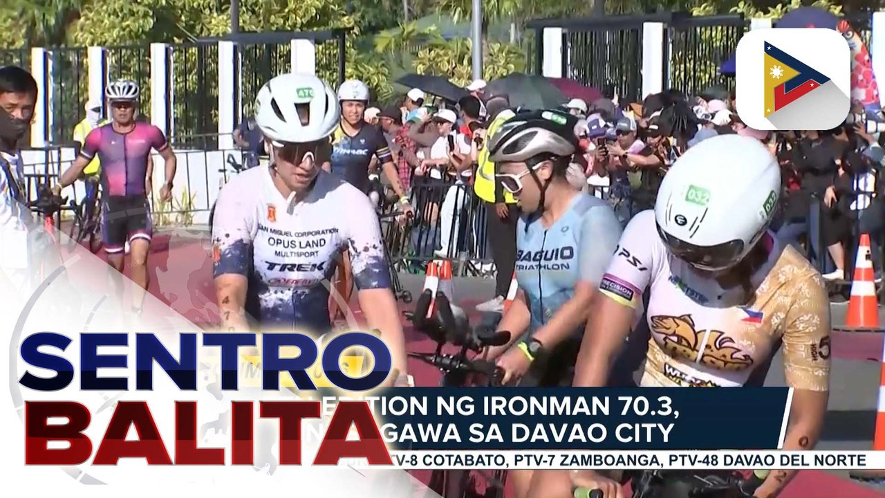 5th edition ng IRONMAN 70.3, isinasagawa sa Davao City para ipakita ang world-class na talento ng Triathletes sa bansa | ulat ni JC Alipongga ng PTV Davao