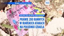 Prawie 200 rannych w irańskich atakach na południu Izraela